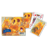 Kārtis PIATNIK LUX Van Gogh-Sunflowers  2x55gab.